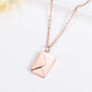Personalized Envelope Photo Necklace