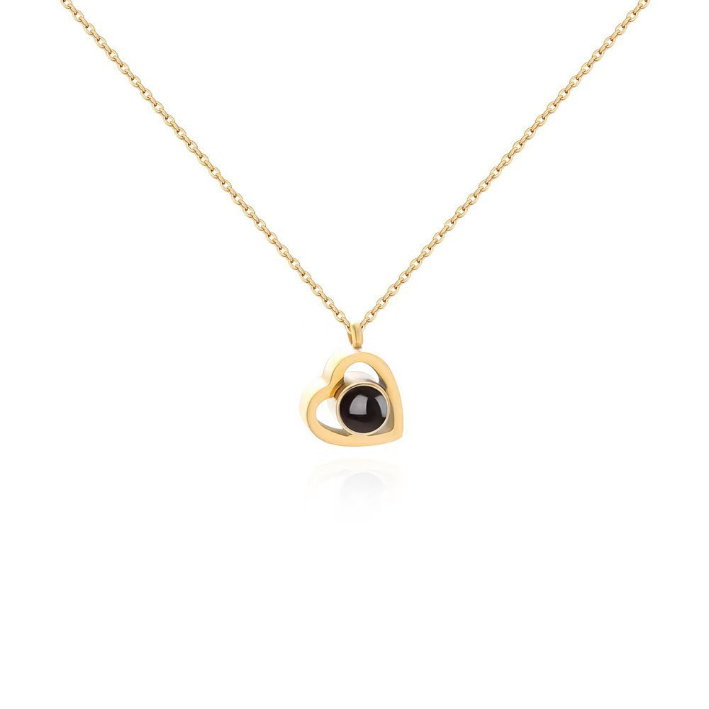 Cross-border Love Projection Necklace