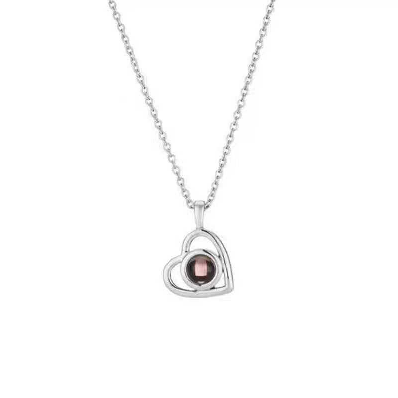Cross-border Love Projection Necklace