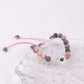 Custom Projection Photo Bracelet 6mm Natural Stone Circle Pendant