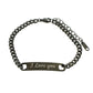 Gold Stainless Steel Mens ID Bracelets