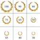 Custom Name Hoop Earrings for Women – 18K Gold Plated Stainless Steel