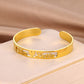 Customized Name Bracelet Stainless Steel Open Bangle