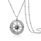 Customization Photo Projection Compass Necklace