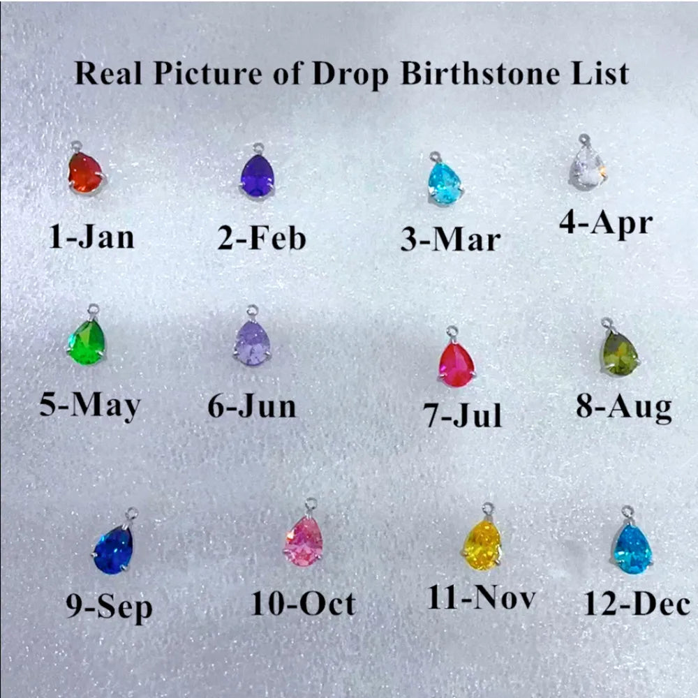 Custom Name Birthstone Necklace Personalized Jewelry