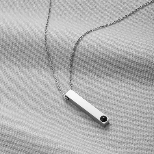 Custom Titanium Steel Projection Necklace