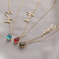 Custom Name Birthstone Necklace Personalized Jewelry