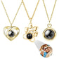 Custom Pet Paw Photo Projection Necklace
