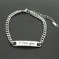 Gold Stainless Steel Mens ID Bracelets