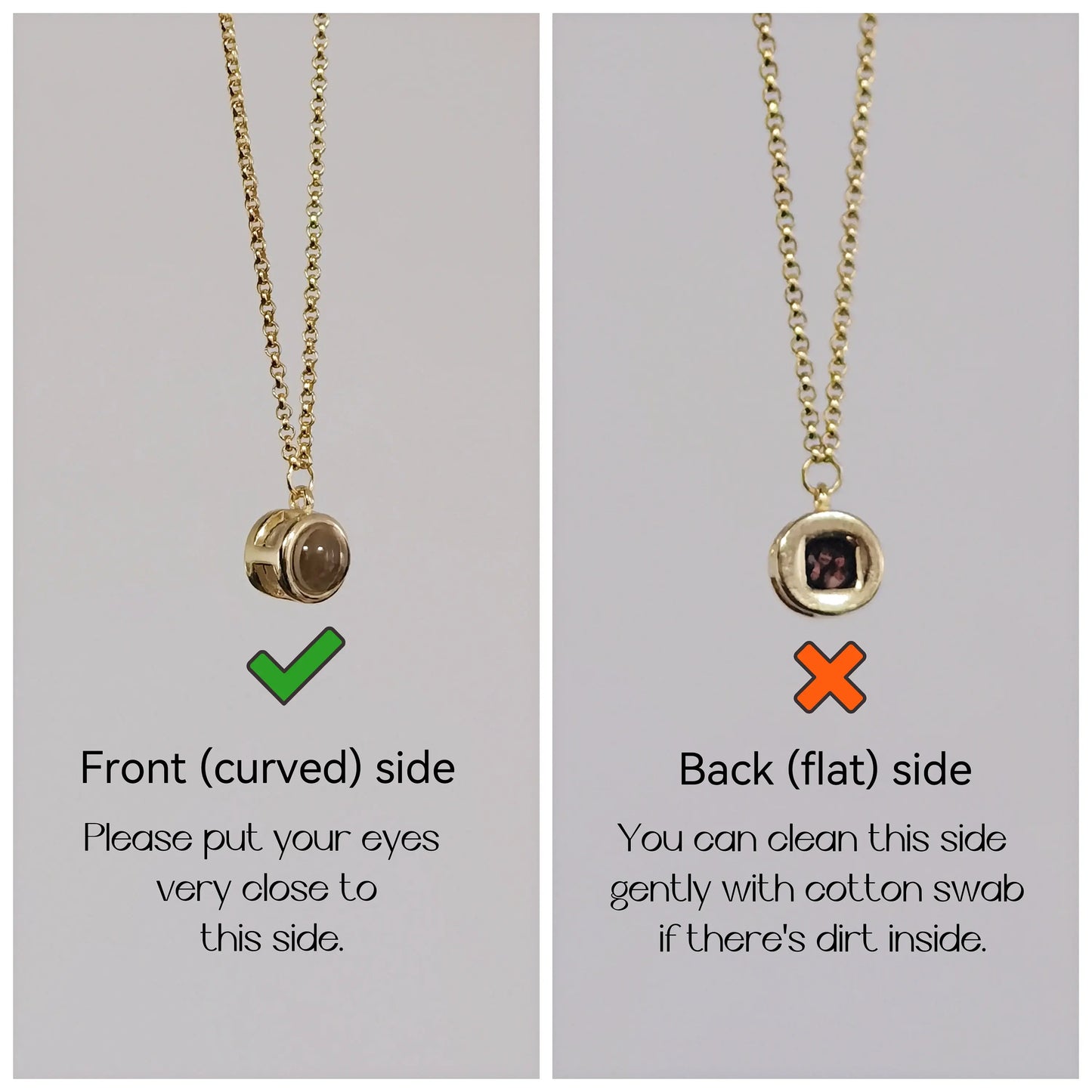 Custom Photo Projection Bracelet Zircon Pendant Bubble Memorial