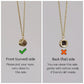 Personalized Projection Photo Necklace Custom Picture Sunflower Pendant