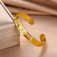 Customized Name Bracelet Stainless Steel Open Bangle