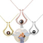 Custom Heart Projection Necklace – Personalized Photo Memory Gift