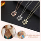 Custom Pet Paw Photo Projection Necklace