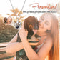 Custom Pet Paw Photo Projection Necklace