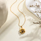 Personalized Projection Photo Necklace Custom Picture Sunflower Pendant