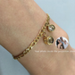 Projection Photo Bracelet With Birthstone Circle Pendant