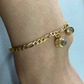 Projection Photo Bracelet With Birthstone Circle Pendant